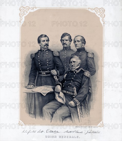 Union Generals portrait ca. 1861