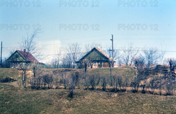 Homes in the Russian countryside in the late 1970s (1978)