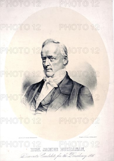 Hon. James Buchanan, democratic candidate for the presidency, 1856