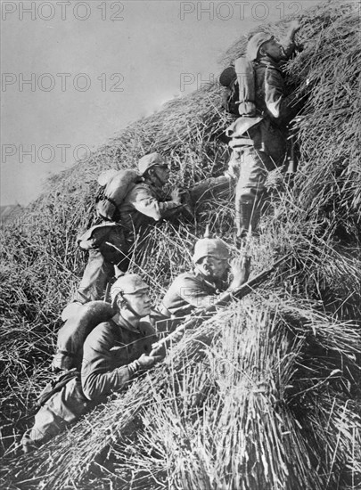 German soldiers in France during World War I ca. 1914-1915