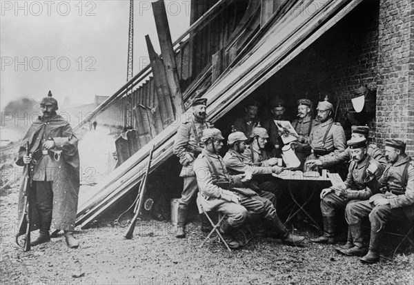 German soldiers in France during World War I ca. 1914-1915