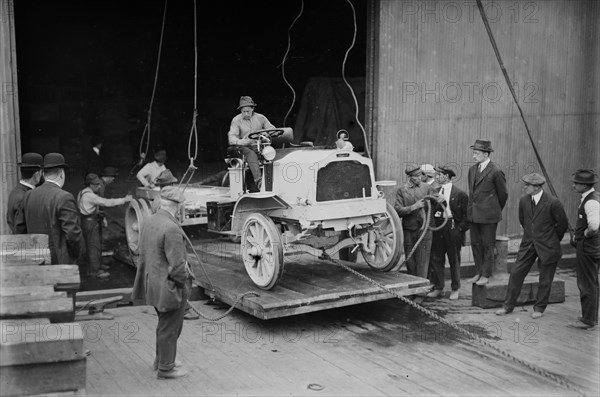 Automobile, probably requisitioned for the war effort in Russia during World War I ca. 1910-1915