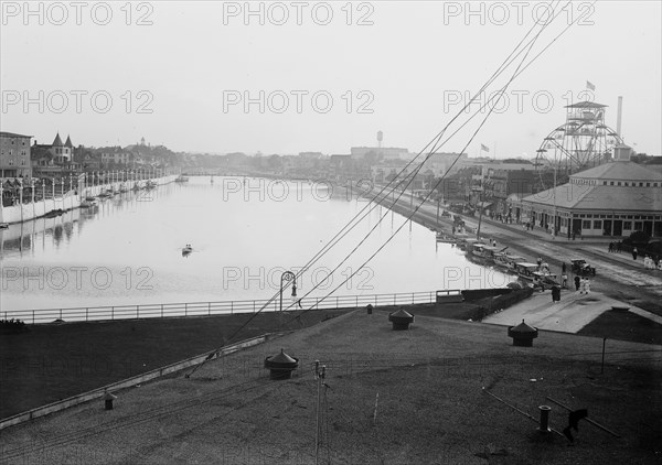 Asbury Park Lake in Asbury Park, New Jersey ca. 1910-1915