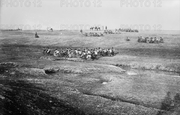 Deploying troops at Kartal Teji against Adrianople ca. 1912-1913