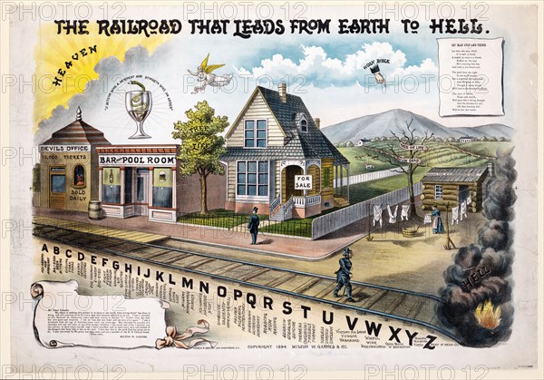 The railroad that leads from earth to hell ca. 1894-1895