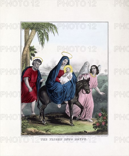 The flight into Egypt print ca. 1847