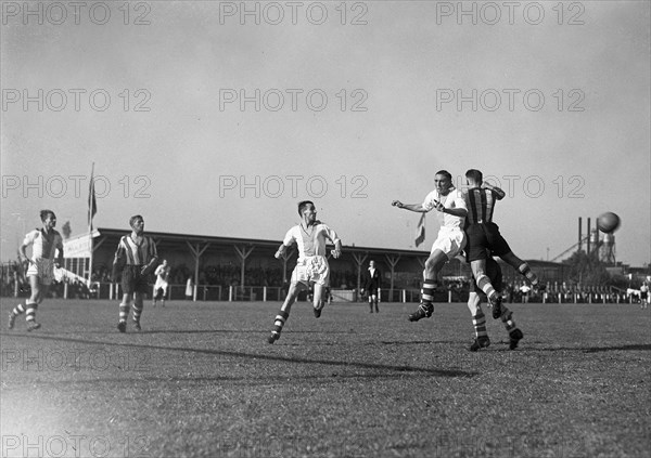 1940s Soccer Match - Neptunus against Volewijckers 3-2 in Rotterdam Holland ca. 1947