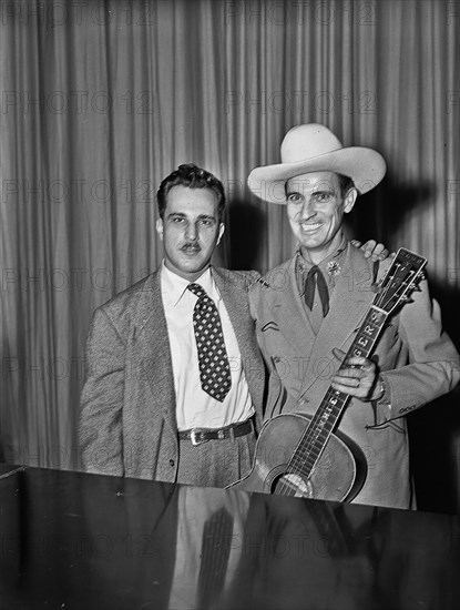 Portrait of Dave Miller and Ernest Tubb, Carnegie Hall, New York, N.Y., Sept. 18-19, 1947