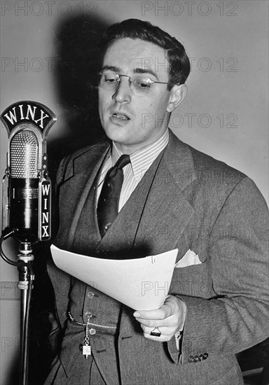 Portrait of William P. Gottlieb, WINX, Washington, D.C., ca. 1940