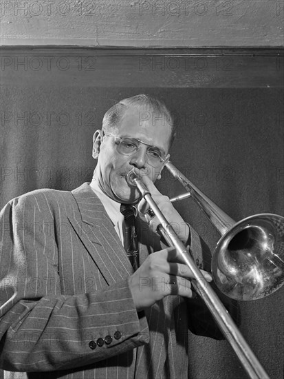 Portrait of Bill Harris, Trombone player ca. Apr. 1947