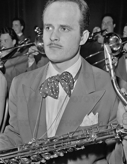 Portrait of a member of the Stan Kenton Orchestra, 1947 or 1948 ...