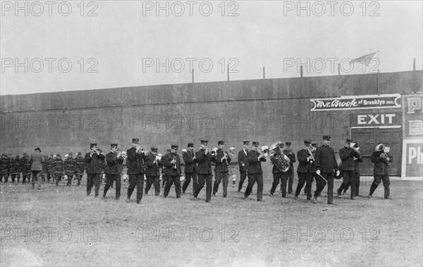 Opening Day parade Ebbets Field ca. 1914