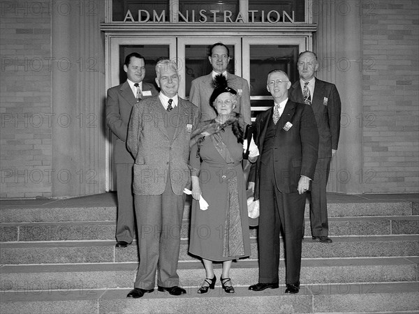 Mrs. George Lewis and Family Visit the Laboratory ca. 1951