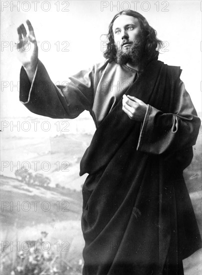 Christ (Anton Lang) in passion play, Oberammergau, Bavaria, Germany ca 1900