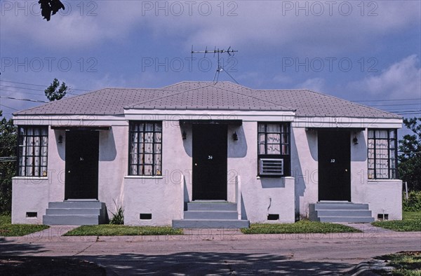 1980s United States -  Palomar Motel frontal view Routes 79 & 80 Shreveport Louisiana ca. 1982