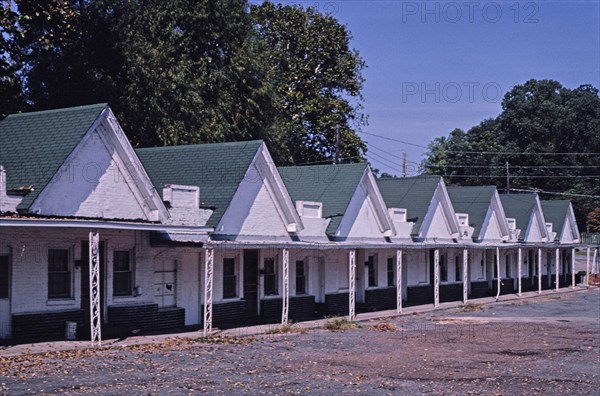 1980s United States -  DeSoto Motel diagonal view 2 Route 49B Helena Arkansas ca. 1980