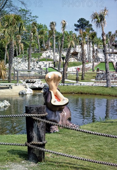 1970s United States -  Hippo view 2 -  Noah's Ark Golf -  Myrtle Beach -  South Carolina ca. 1979