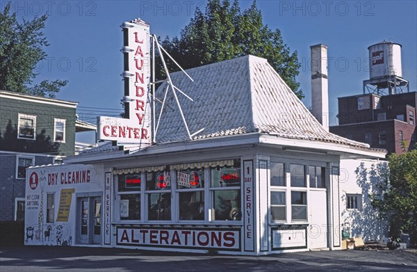 1970s United States -  Laundry Center Main Street Binghampton New York ca. 1977