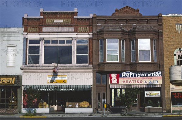 1980s United States -  Storefronts, Pittsburg Kansas ca. 1982