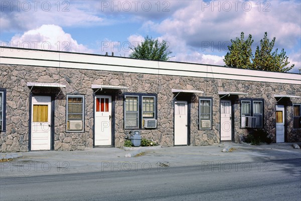 1980s United States -  Motel Meyer, Belle Fourche, South Dakota 1987