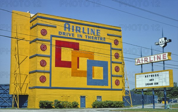 1970s America -  Airline Drive-In, Houston, Texas 1977