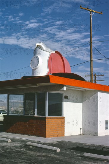 1970s America -   Fire Chief Hat Dog, Barstow, California 1979