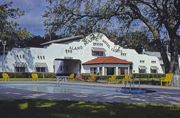 1970s United States -  Alamo Plaza Hotel Courts, Gulfport, Mississippi 1979