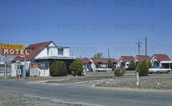 1970s United States -  English Motel, Amarillo, Texas 1977