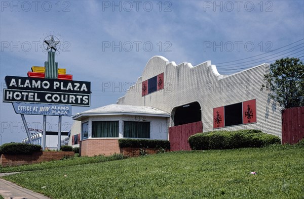 1970s United States -  Alamo Plaza Hotel Courts, Shreveport, Louisiana 1979