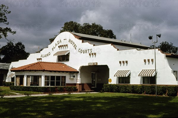 1970s United States -  Alamo Plaza Hotel Courts, Gulfport, Mississippi 1979