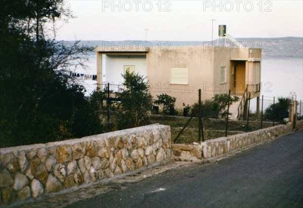 Israel April 1965:  A "Sun Trap" in Tiberias Israel