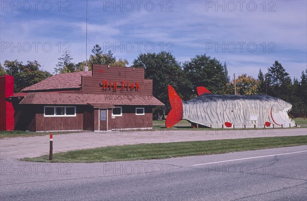 1980s America -  Big Fish Supper Club, Bena, Minnesota 1980