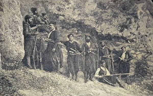 Insurgents in Crete in the 19th century against Ottoman suzerainty