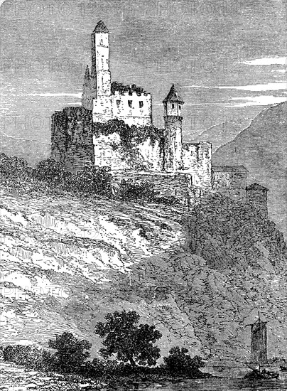 Hornberg Castle on the Neckar River