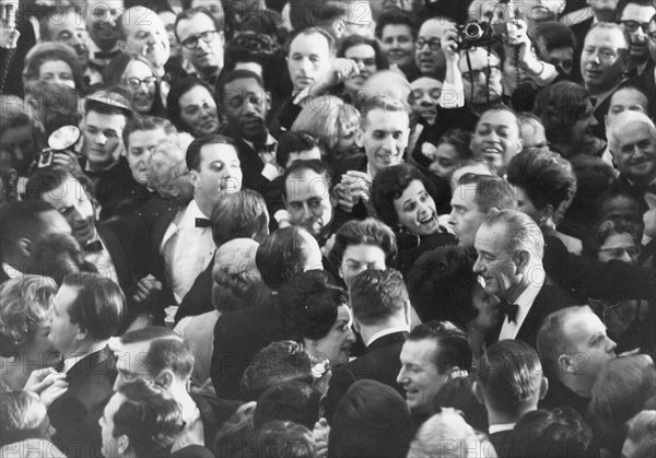 LBJ dancing at inauguration ball