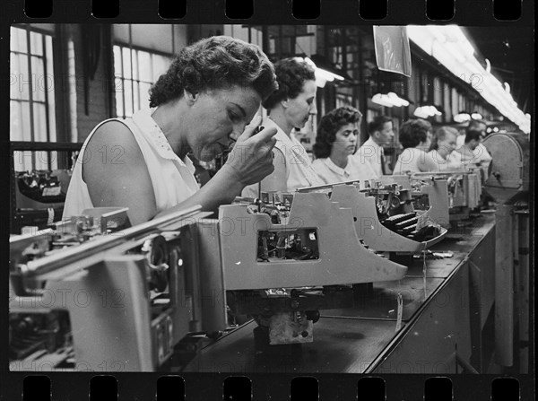 Underwood Typewriter Assembly Line