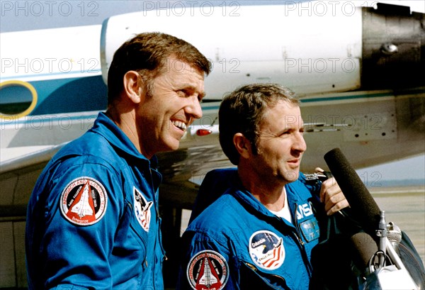 Astronauts Joe H. Engle