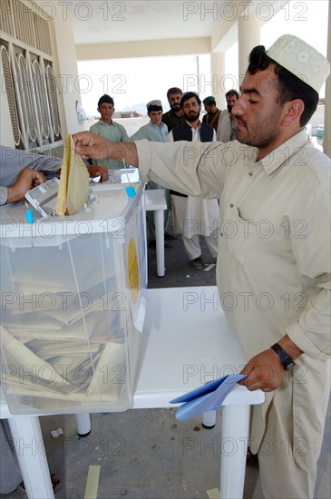 The Afghan people went to the voting polls