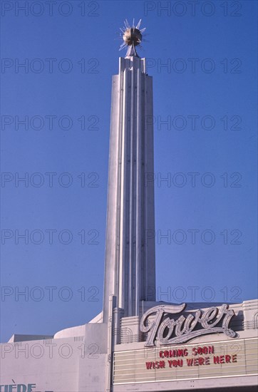 1980s America -  Tower Theater, Fresno, California 1987