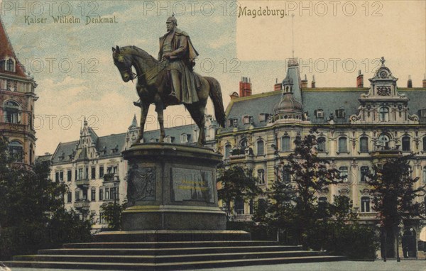 Kaiser Wilhelm Monument In Magdeburg