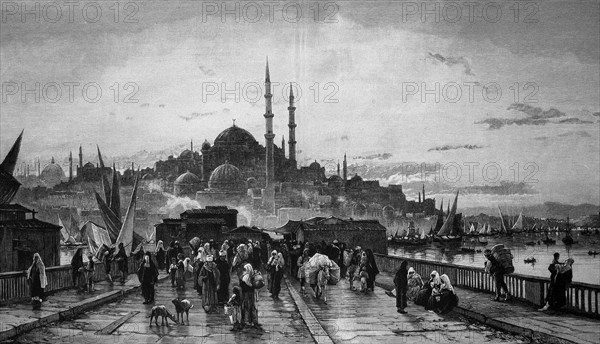 Evening On The Bosphorus Bridge In Istanbul