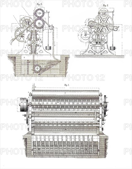 Drawing Of A Washing Machine For Woven Fabrics