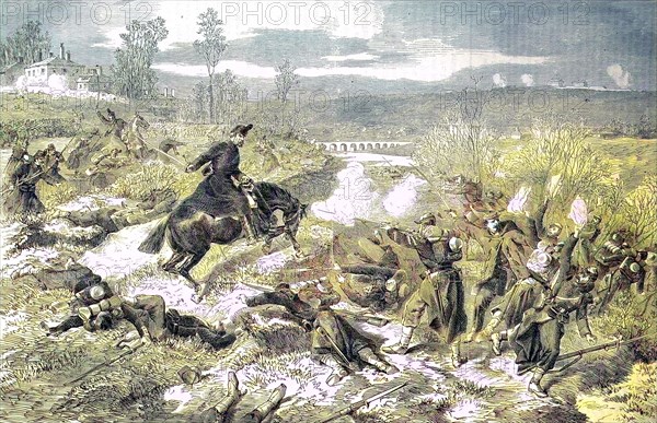 The Royal Saxon Rifle Regiment No.108 In The Battle Near Villiers On 2 December