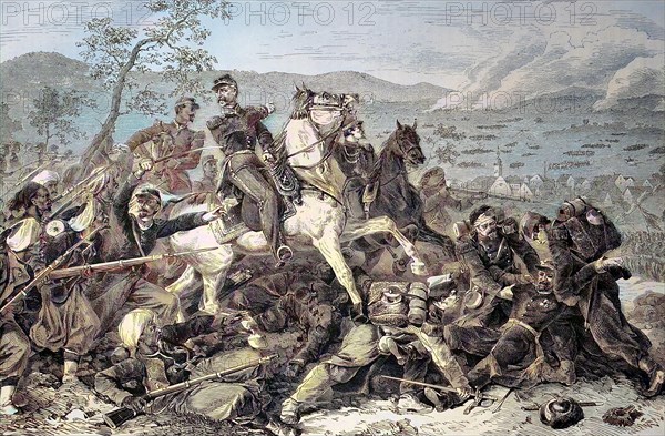 Patrice De Macmahon On Horseback In The Battle Of Woerth