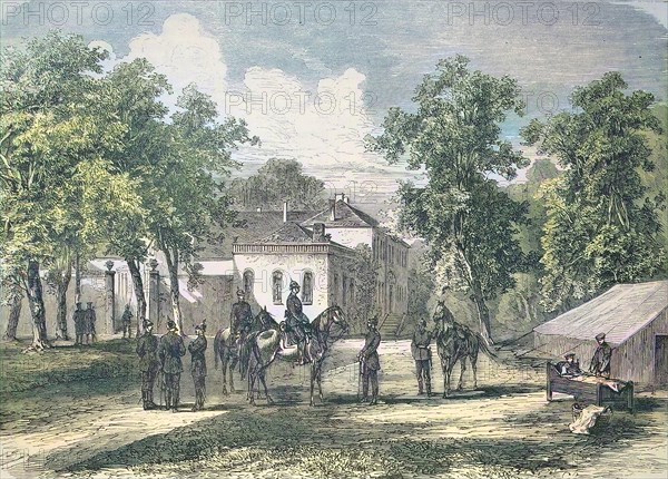 The Headquarters Of Prince Friedrich Karl To Corny At Metz During The Siege