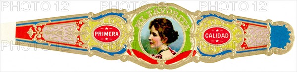 Woman on Cigar Band