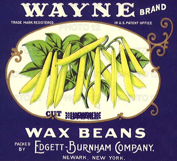 Cut Wax Beans Label.