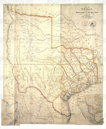 Map of Texas.