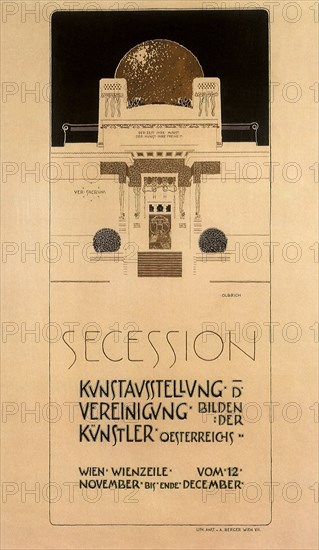 Sketch for the Facade of the Secession Building.