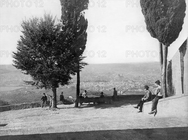 italy, tuscany, fiesole, convent of saint francesco, florence 1877